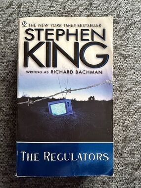 Stephen King "The Regulators" Paperback - Blue/Black Cover